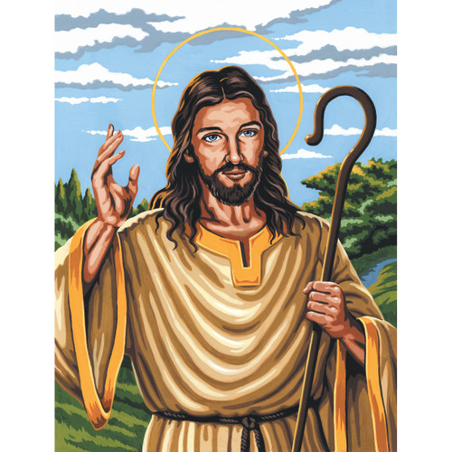 3 Pack - Royal Paint By Number Kit Artist Canvas Series 9"X12"-The Good Shepherd - PCS-10 3 Pack - Royal Paint By Number Kit Artist Canvas Series 9"X12"-The Good Shepherd - PCS-10