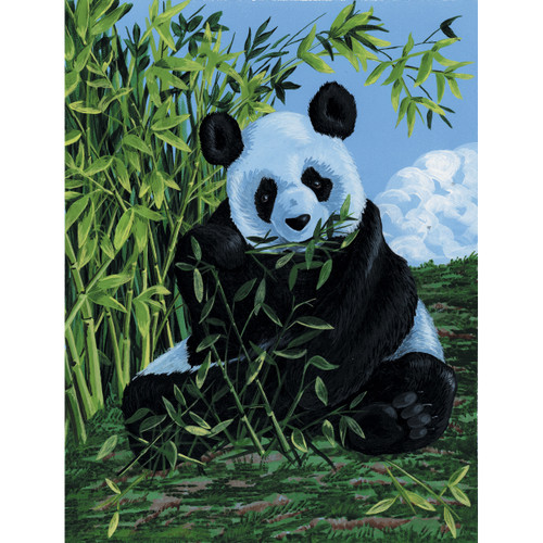 3 Pack - Royal Paint By Number Kit Artist Canvas Series 9"X12"-Panda - PCS-6 3 Pack - Royal Paint By Number Kit Artist Canvas Series 9"X12"-Panda - PCS-6