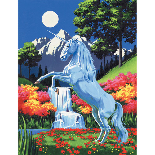 3 Pack Royal Paint By Number Kit Artist Canvas Series 9"X12"-Unicorn PCS-9