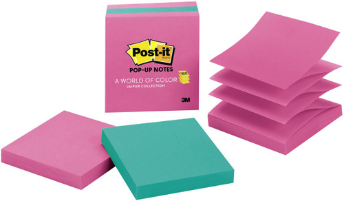 2 Pack - Post-It Pop-Up Note Refills 3"X3" 3/Pkg-Jaiper Collection - 33013AUF