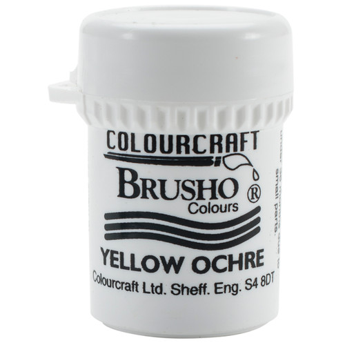 3 Pack Brusho Crystal Colour 15g-Yellow Ochre BRB12-YO - 50601338513325060133851332