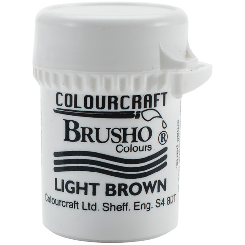 3 Pack Brusho Crystal Colour 15g-Light Brown BRB12-LBN - 5060133851431