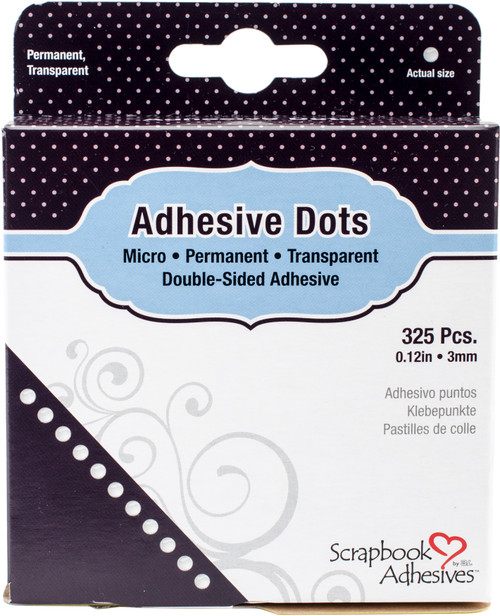 5 Pack Scrapbook Adhesives Micro Adhesive Dots 325/Pkg-.12" 01306 - 093616013069