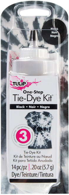 3 Pack Tulip One-Step Tie-Dye Kit .20oz-Black TFD-64 - 017754217646