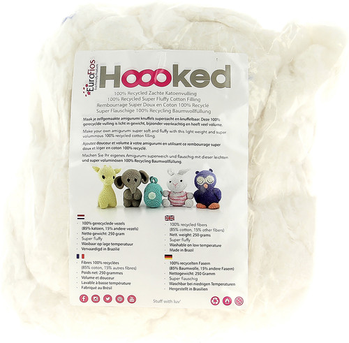 4 Pack - Hoooked Recycled Fluffy Cotton Filling-Pearl - FL008-02 - 87185039405648718503940564