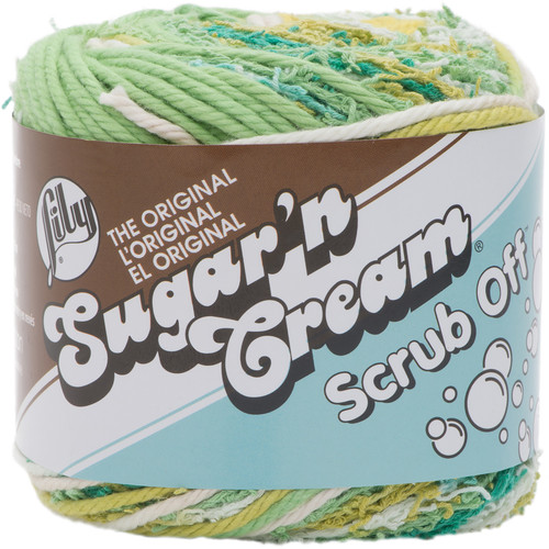 6 Pack - Lily Sugar'n Cream Yarn - Scrub Off-Greens - 102090-90015 - 057355446779