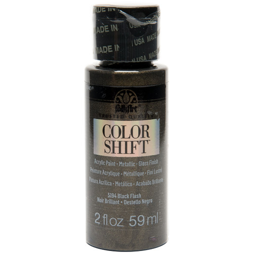 3 Pack FolkArt Color Shift Paint 2oz-Black Flash FACS2-5194 - 028995051944