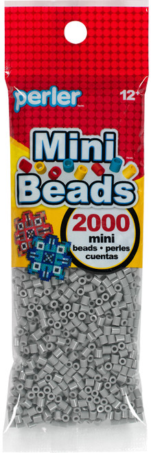 Perler Mini Beads 2000/Pkg-Gray MPB80-14-116 - 048533141166