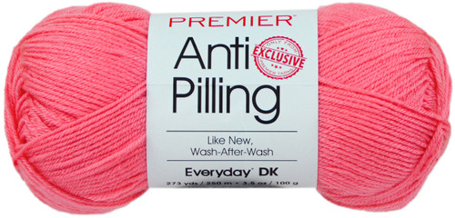 3 Pack - Premier Yarns Anti-Pilling Everyday DK Solids Yarn-Coral - 1107-70 - 847652084909 3 Pack - Premier Yarns Anti-Pilling Everyday DK Solids Yarn-Coral - 1107-70 - 847652084909