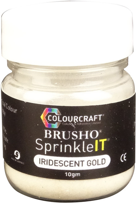 2 Pack Brusho SprinkleIT 10g-Iridescent Gold BSIT10-IGL - 50601338580105060133858010