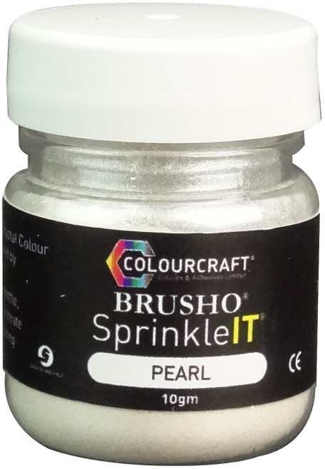 2 Pack Brusho SprinkleIT 10g-Pearl BSIT10-PL - 50601338579905060133857990