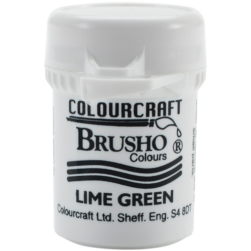 3 Pack Brusho Crystal Colour 15g-Lime Green -BRB12-LIG - 5060133851271