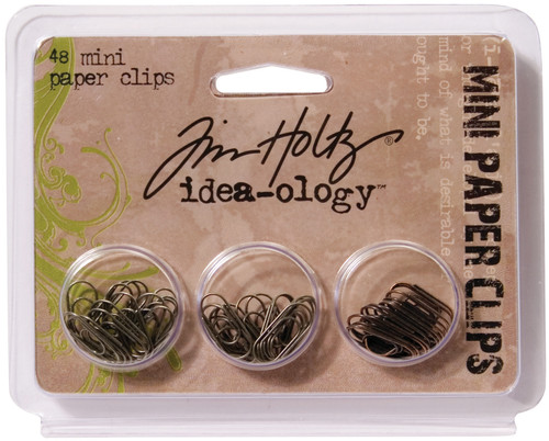 3 Pack Idea-Ology Metal Paper Clips .625" 48/Pkg-Antique Nickel, Brass & Copper TH92791 - 040861927917