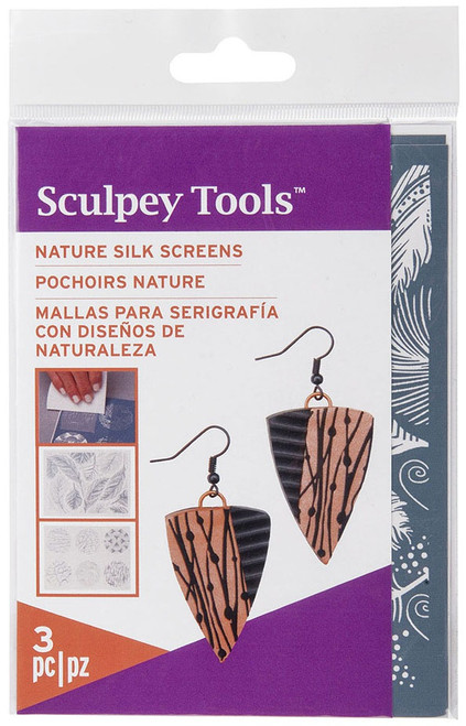 3 Pack Sculpey Silkscreen Kit-Nature AS2001 - 715891500194