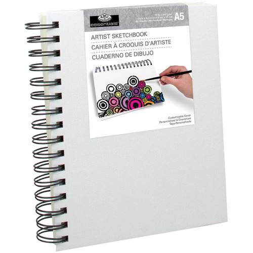 3 Pack Royal Langnickel essentials(TM) Canvas Cover Sketchbook-5.8"X8.3" RCSBA5