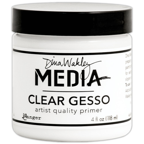 2 Pack - Dina Wakley Media Gesso 4oz Jar-Clear - MDM46424 - 789541046424