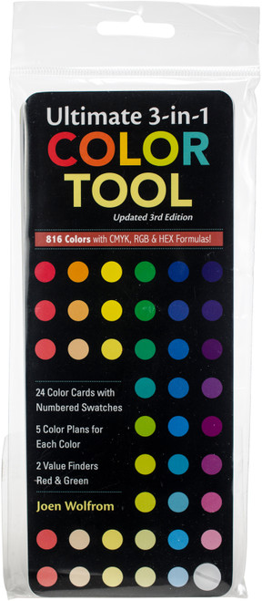 C&T Publishing Ultimate 3-In-1 Color Tool-816 Colors W/CMYK, RGB & HEX Formulas 10792CT - 97816070523579781607052357