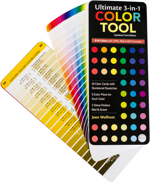 C&T Publishing Ultimate 3-In-1 Color Tool-816 Colors W/CMYK, RGB & HEX Formulas - 10792CT C&T Publishing Ultimate 3-In-1 Color Tool-816 Colors W/CMYK, RGB & HEX Formulas - 10792CT