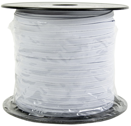 Products From Abroad Braided Elastic 6mmX165yds-White S206B008-001 - 3660065015844
