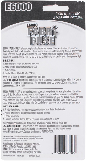 E6000 Fabrifuse Carded-2oz - 565005