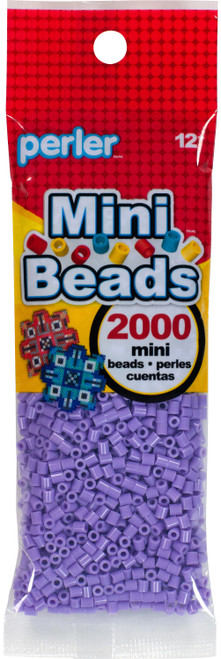 Mini Perler Beads 2000/Pkg-Pastel Lavendar MPB80-14-108 - 048533141081