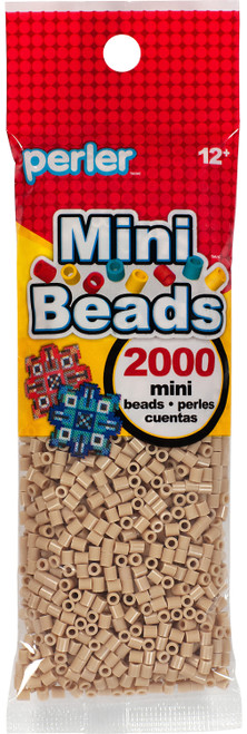 Mini Perler Beads 2000/Pkg-Tan MPB80-14-112 - 048533141128