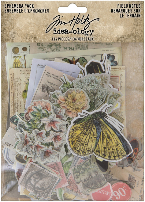 2 Pack - Idea-Ology Ephemera Pack 134/Pkg-Field Notes - TH94051 - 040861940510