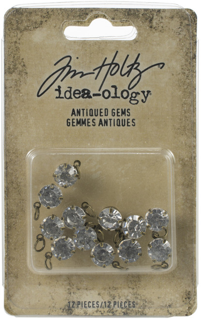 2 Pack - Idea-Ology Metal Adornments 12/Pkg-Antiqued Gems - TH94033 - 040861940336 2 Pack - Idea-Ology Metal Adornments 12/Pkg-Antiqued Gems - TH94033 - 040861940336