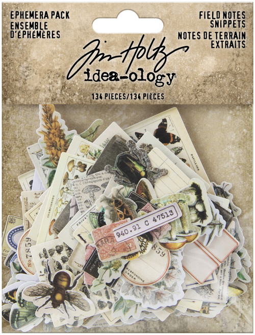 2 Pack - Idea-Ology Ephemera Snippets 134/Pkg-Field Notes - TH94049 - 040861940497