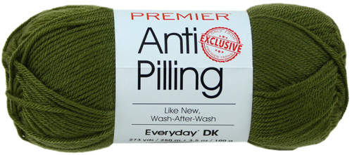 3 Pack Premier Yarns Anti-Pilling Everyday DK Solids Yarn-Fern Green 1107-13 - 847652084121