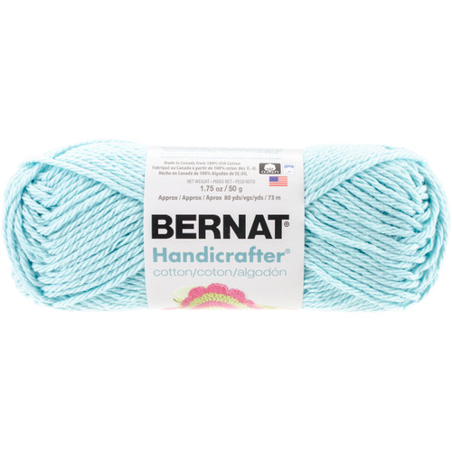 6 Pack Bernat Handicrafter Cotton Yarn Solids-Robin's Egg 162101-1215 - 057355385542