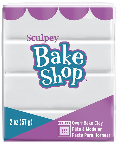 5 Pack Sculpey Bake Shop Oven-Bake Clay 2oz-White BA02-1802 - 715891180204