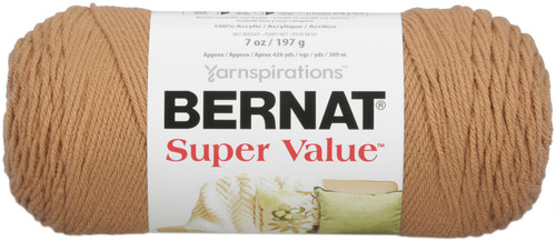3 Pack - Bernat Super Value Solid Yarn-Topaz - 164053-53514 - 057355315907