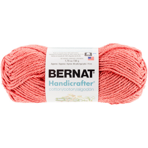 6 Pack - Bernat Handicrafter Cotton Yarn - Solids-Tangerine - 162101-1699 - 057355393189