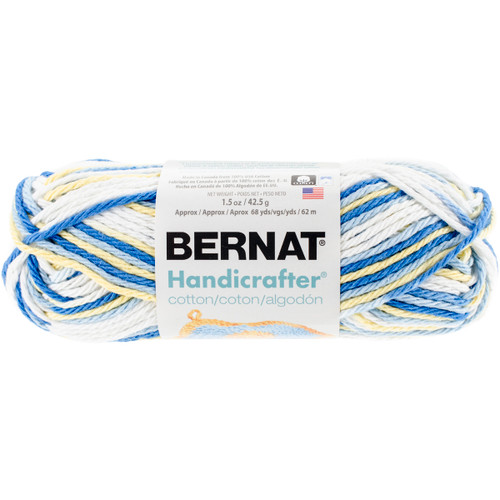 6 Pack Bernat Handicrafter Cotton Yarn Ombres-Sunkissed Ombre 162102-2103 - 057355393318