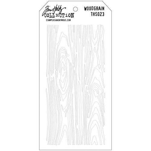 3 Pack - Tim Holtz Layered Stencil 4.125"X8.5"-Woodgrain - THS-023
