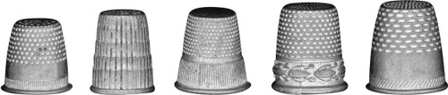 2 Pack - Idea-Ology Metal Thimbles 5/Pkg-Mixed Sizes - TH93791