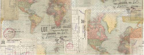 2 Pack - Idea-Ology Collage Paper 6"X6yds-Travel - TH93950