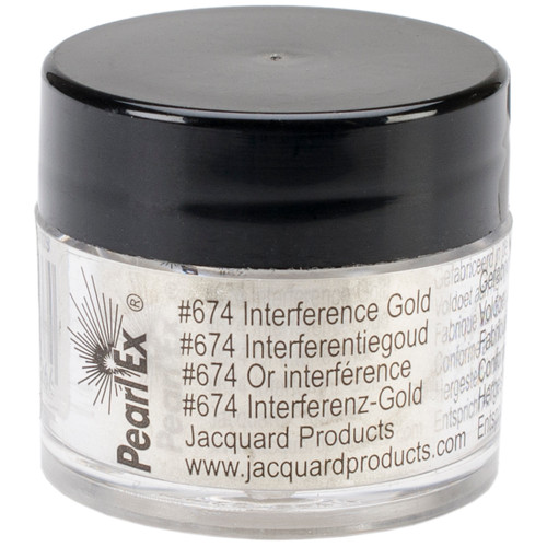 3 Pack - Jacquard Pearl Ex Powdered Pigment 3g-Interference Gold - JACU-674 - 743772021964