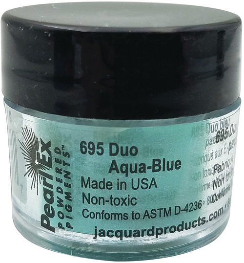 Jacquard Pearl Ex Powdered Pigment 3g-Duo Aqua Blue - JACU-695 - 743772034377
