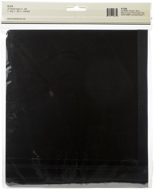 2 Pack - Simple Stories Sn@p! Flipbook 6"X8"-Black - SNAP6X8F-13308 2 Pack - Simple Stories Sn@p! Flipbook 6"X8"-Black - SNAP6X8F-13308