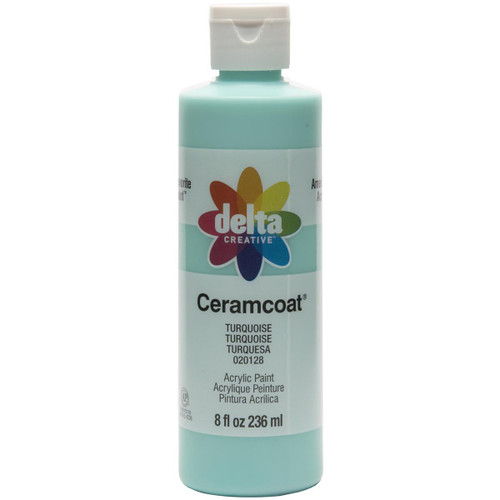 3 Pack - Delta Ceramcoat Acrylic Paint 8oz-Turquoise - 2800-21028 - 017158210281