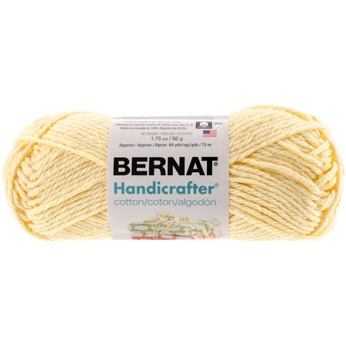 6 Pack - Bernat Handicrafter Cotton Yarn - Solids-Pale Yellow - 162101-1030 - 057355385528 6 Pack - Bernat Handicrafter Cotton Yarn - Solids-Pale Yellow - 162101-1030 - 057355385528