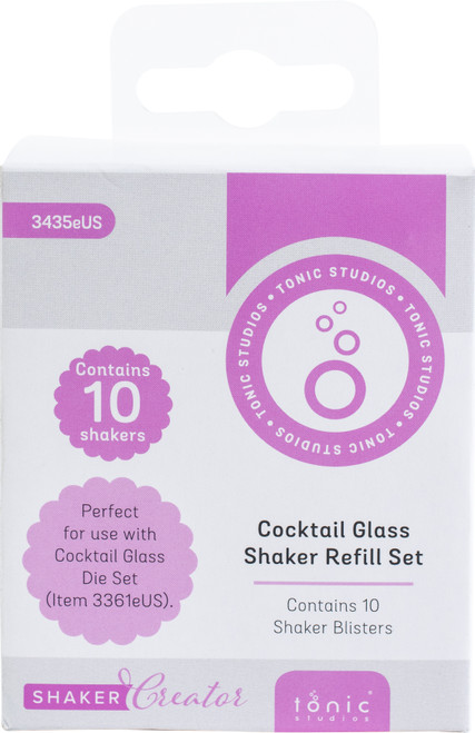 3 Pack Tonic Studios Cheers! Shaker Domes-Cocktail Glass CDSRXX-3435E - 8410791343535056190934354