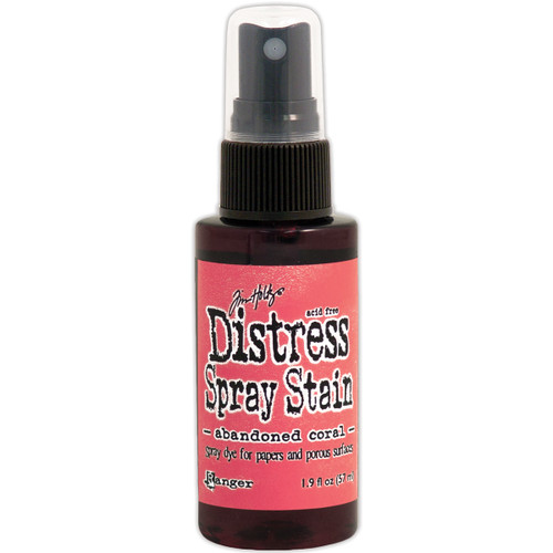 3 Pack - Tim Holtz Distress Spray Stain 1.9oz-Abandoned Coral - TSS-44079 - 789541044079 3 Pack - Tim Holtz Distress Spray Stain 1.9oz-Abandoned Coral - TSS-44079 - 789541044079