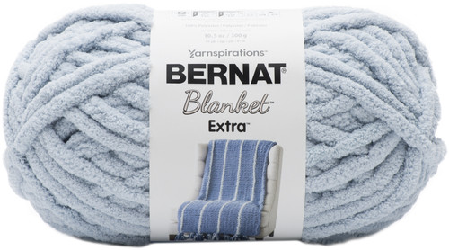 Bernat Blanket Extra Yarn-Softened Blue - 1610272-7009 - 057355428508