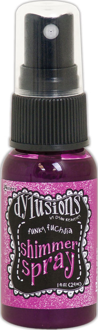 3 Pack Dylusions Shimmer Sprays 1oz-Funky Fuchsia DYH-60826 - 789541060826