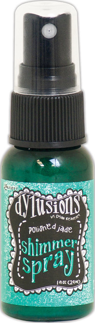 3 Pack - Dylusions Shimmer Sprays 1oz-Polished Jade - DYH-60840 - 789541060840