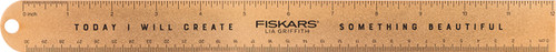 3 Pack Fiskars Lia Griffith Studio Ruler 12"-Gold 1039901