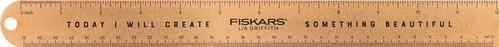 3 Pack - Fiskars Lia Griffith Studio Ruler 12"-Gold - 1039901